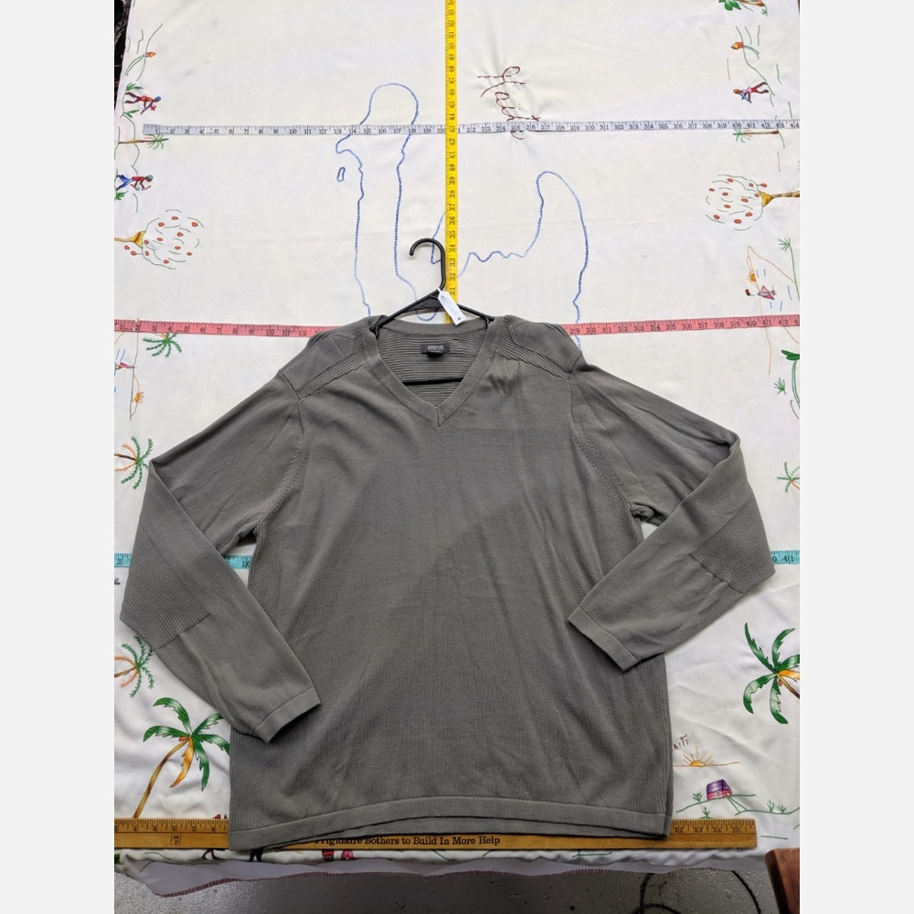 Men's 2XL Kenneth Cole Reaction Gray V Neck Sweate